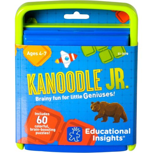  Educational Insights Kanoodle Jr. | Brain Boosting Puzzle Game for Kids | Featuring 60 Challenges│Perfect Stocking Stuffer for Ages 4+