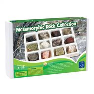 Educational Insights Metamorphic Rock Collection, Ages 8 and up, Set of 12 Handpicked Specimens in a Storage Tray
