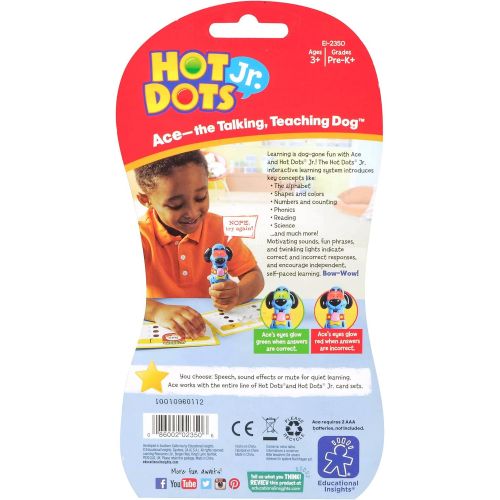  Educational Insights Hot Dots Jr. Ollie - The Talking, Teaching Owl Pen, Interactive Learning, Compatible with All Hot Dots Sets, Ages 3+