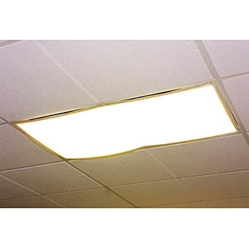  Educational Insights The Original Fluorescent Light Filters in Whisper White 4-Pack, Reduce Glare & Flicker, Easy Setup for Office, Hospitals, Home & Classrooms