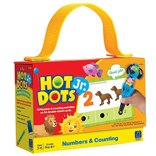  Educational Insights Hot Dots Jr. Numbers and Counting Card Set, Preschool and Kindergarten Readiness