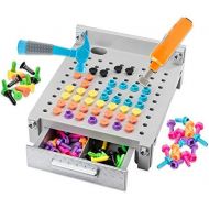 Educational Insights Design & Drill My First Workbench (Gray) Supports STEM Learning, Ages 3 and Up, (125+ Pieces)