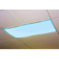 Educational Insights The Original Fluorescent Light Filters in Tranquil Blue 4-Pack, Reduce Glare & Flicker, Easy Setup for Office, Hospitals, Home & Classrooms