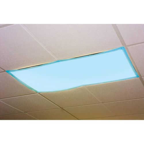  Educational Insights The Original Fluorescent Light Filters in Tranquil Blue 4-Pack, Reduce Glare & Flicker, Easy Setup for Office, Hospitals, Home & Classrooms