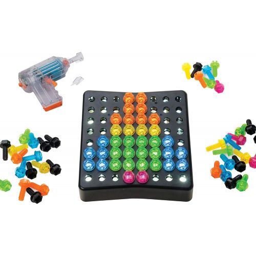  Educational Insights Design & Drill BrightWorks  84-Piece Light Up Drill Set, STEM Learning with Toy Drill: Ages 3+