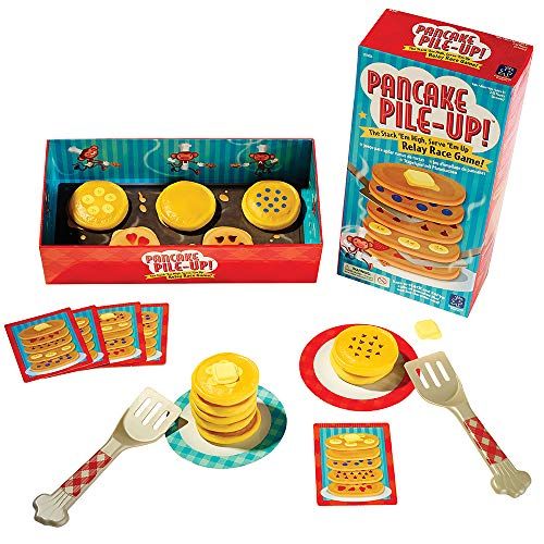  Educational Insights Pancake Pile-Up!, Sequence Relay Game for Preschoolers, Ages 4+