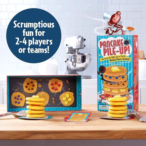  Educational Insights Pancake Pile-Up!, Sequence Relay Game for Preschoolers, Ages 4+