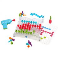 Educational Insights Design & Drill See-Through Creative Workshop - Drill Toy, STEM & Construction, Building Toy