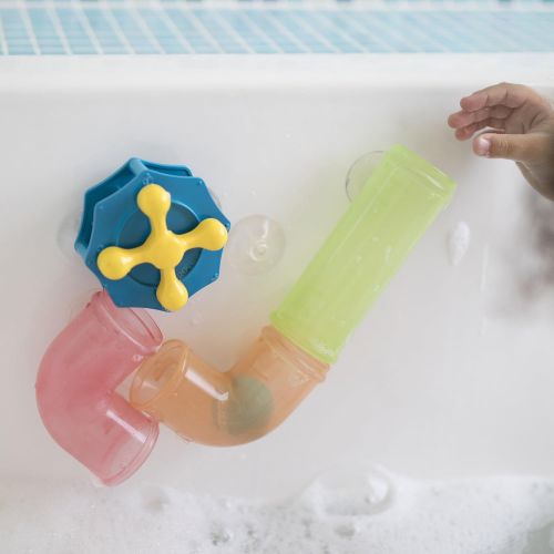  Educational Insights Bright Basics Slide & Splash Spouts, Bath Toy for Toddlers, Ages 2+