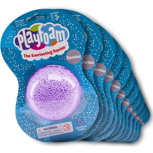  Educational Insights Playfoam Sparkle Jumbo Pod, Set of 12 | Non-Toxic, Never Dries Out | Sensory, Shaping Fun, Arts & Crafts For Kids, Great for Slime | Perfect for Ages 3 and up