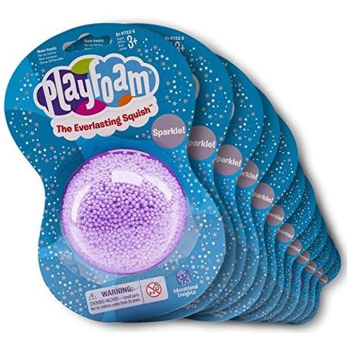  Educational Insights Playfoam Sparkle Jumbo Pod, Set of 12 | Non-Toxic, Never Dries Out | Sensory, Shaping Fun, Arts & Crafts For Kids, Great for Slime | Perfect for Ages 3 and up