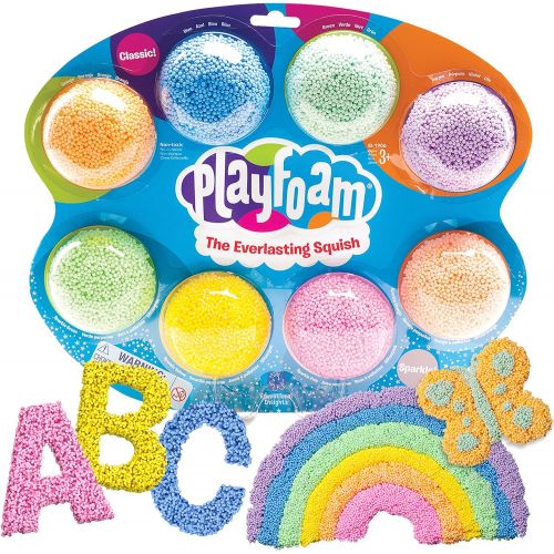  [아마존베스트]Educational Insights Playfoam Combo 8-Pack | Non-Toxic, Never Dries Out | Sensory, Shaping Fun, Arts & Crafts For Kids, Great for Slime | Perfect for Ages 3 and up