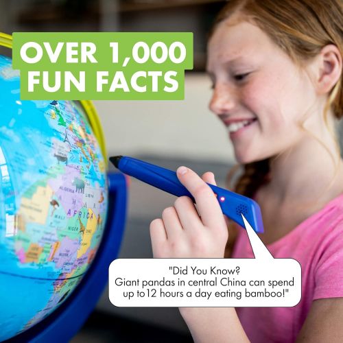  [아마존베스트]Educational Insights GeoSafari Jr. Talking Globe Featuring Bindi Irwin, Globes for Kids, Interactive Globe with Talking Pen, Ages 4+