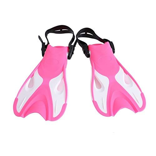  Edumarket241 Swimming Fins Adjustable Super-Soft Comfortable Snorkeling Swimming Fins Long Flippers Diving Training Equipment for Children