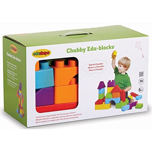  Edushape Chubby Edu-blocks, 36 Piece