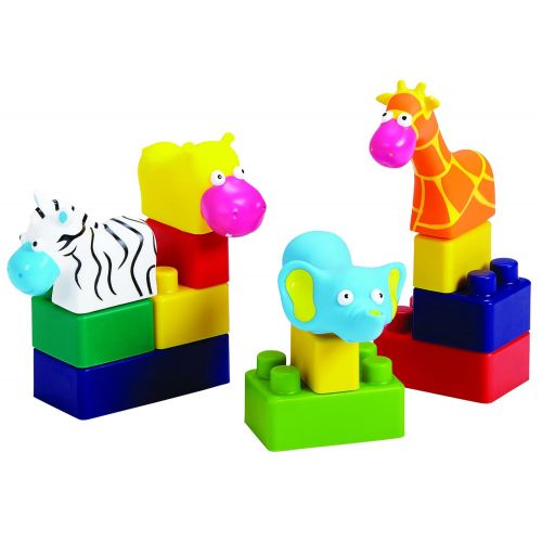  Edushape Mini Edu-Animals, Flexible Blocks, 28 Piece