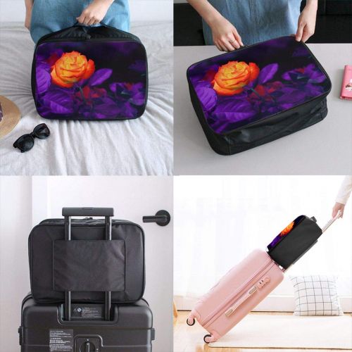  Edward Barnard-bag Rose Bud Purple Travel Lightweight Waterproof Foldable Storage Carry Luggage Large Capacity Portable Luggage Bag Duffel Bag