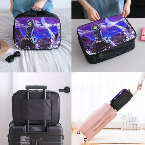  Edward Barnard-bag Mermaid Moon Sea Travel Lightweight Waterproof Foldable Storage Carry Luggage Large Capacity Portable Luggage Bag Duffel Bag