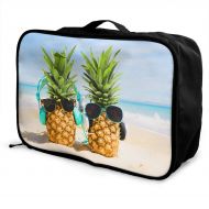 Edward Barnard-bag Pineapple Beach Travel Lightweight Waterproof Foldable Storage Carry Luggage Large Capacity Portable Luggage Bag Duffel Bag