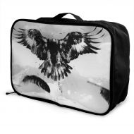 Edward Barnard-bag Eagles Chase Rabbits Travel Lightweight Waterproof Foldable Storage Carry Luggage Large Capacity Portable Luggage Bag Duffel Bag