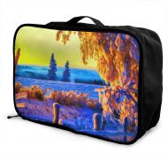 Edward Barnard-bag Nature Sky Sunset Winter Travel Lightweight Waterproof Foldable Storage Carry Luggage Large Capacity Portable Luggage Bag Duffel Bag