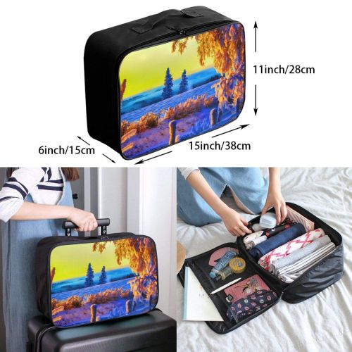  Edward Barnard-bag Nature Sky Sunset Winter Travel Lightweight Waterproof Foldable Storage Carry Luggage Large Capacity Portable Luggage Bag Duffel Bag