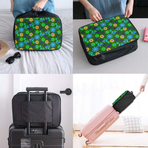  Edward Barnard-bag Flowers Multicolored Travel Lightweight Waterproof Foldable Storage Carry Luggage Large Capacity Portable Luggage Bag Duffel Bag