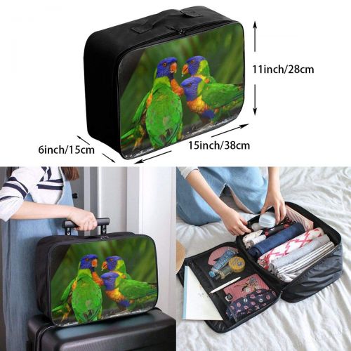  Edward Barnard-bag Rainbow Lorikeet Parrots Birds Travel Lightweight Waterproof Foldable Storage Carry Luggage Large Capacity Portable Luggage Bag Duffel Bag