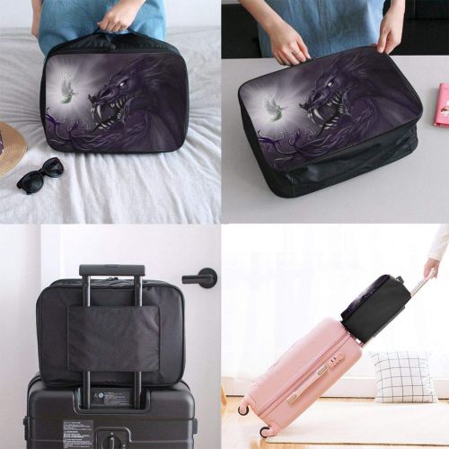  Edward Barnard-bag Devil Angel Dragon Travel Lightweight Waterproof Foldable Storage Carry Luggage Large Capacity Portable Luggage Bag Duffel Bag