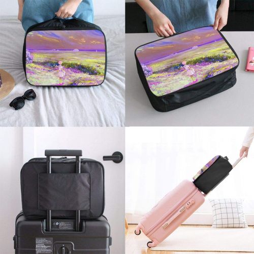  Edward Barnard-bag Girl Loneliness Art Field Travel Lightweight Waterproof Foldable Storage Carry Luggage Large Capacity Portable Luggage Bag Duffel Bag