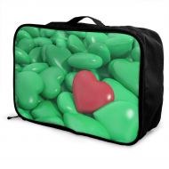 Edward Barnard-bag Heart Red 3d Travel Lightweight Waterproof Foldable Storage Carry Luggage Large Capacity Portable Luggage Bag Duffel Bag