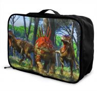 Edward Barnard-bag Dinosaurs Stegosaurus Roar Animals Travel Lightweight Waterproof Foldable Storage Carry Luggage Large Capacity Portable Luggage Bag Duffel Bag