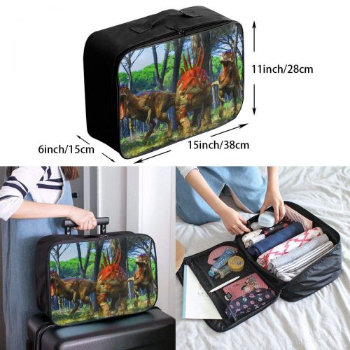  Edward Barnard-bag Dinosaurs Stegosaurus Roar Animals Travel Lightweight Waterproof Foldable Storage Carry Luggage Large Capacity Portable Luggage Bag Duffel Bag