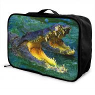 Edward Barnard-bag Crocodile Predator Travel Lightweight Waterproof Foldable Storage Carry Luggage Large Capacity Portable Luggage Bag Duffel Bag