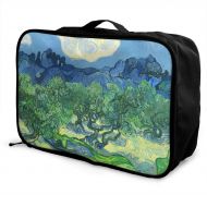 Edward Barnard-bag Van Gogh Olive Trees With The Alpilles In The Background Travel Lightweight Waterproof Foldable Storage Carry Luggage Large Capacity Portable Luggage Bag Duffel Bag