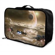 Edward Barnard-bag Planetary Cosmic Landscape Travel Lightweight Waterproof Foldable Storage Carry Luggage Large Capacity Portable Luggage Bag Duffel Bag