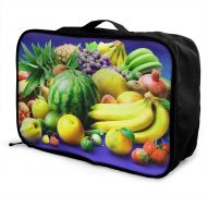 Edward Barnard-bag Watermelon Pineapple Banana Orange Travel Lightweight Waterproof Foldable Storage Carry Luggage Large Capacity Portable Luggage Bag Duffel Bag