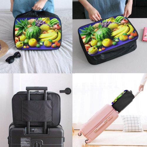  Edward Barnard-bag Watermelon Pineapple Banana Orange Travel Lightweight Waterproof Foldable Storage Carry Luggage Large Capacity Portable Luggage Bag Duffel Bag