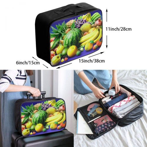  Edward Barnard-bag Watermelon Pineapple Banana Orange Travel Lightweight Waterproof Foldable Storage Carry Luggage Large Capacity Portable Luggage Bag Duffel Bag