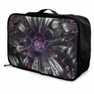 Edward Barnard-bag Aeonium Arboreum Tree Aeonium Leaves Travel Lightweight Waterproof Foldable Storage Carry Luggage Large Capacity Portable Luggage Bag Duffel Bag