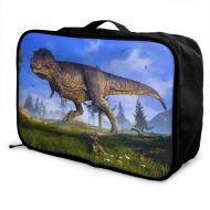 Edward Barnard-bag Jurassic Tyrannosaurus Travel Lightweight Waterproof Foldable Storage Carry Luggage Large Capacity Portable Luggage Bag Duffel Bag