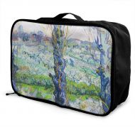Edward Barnard-bag Van Gogh View Of Arles, Flowering Orchards Travel Lightweight Waterproof Foldable Storage Carry Luggage Large Capacity Portable Luggage Bag Duffel Bag