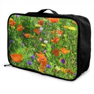 Edward Barnard-bag Wild Flowers Nature Travel Lightweight Waterproof Foldable Storage Carry Luggage Large Capacity Portable Luggage Bag Duffel Bag