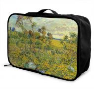 Edward Barnard-bag Van Gogh Sunset At Montmajour Travel Lightweight Waterproof Foldable Storage Carry Luggage Large Capacity Portable Luggage Bag Duffel Bag