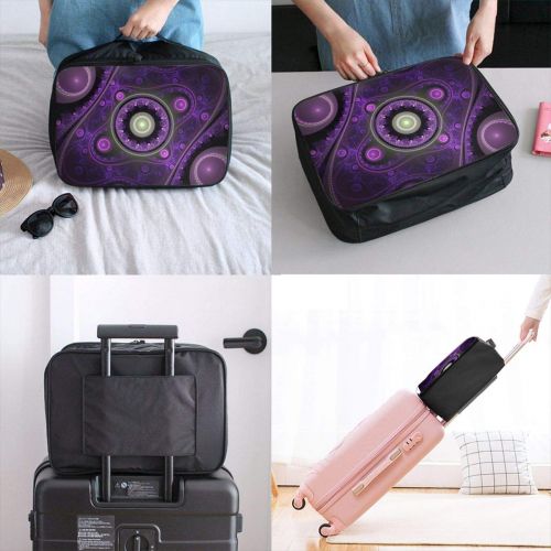  Edward Barnard-bag Round Irregular Retro-archaism Travel Lightweight Waterproof Foldable Storage Carry Luggage Large Capacity Portable Luggage Bag Duffel Bag