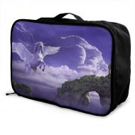 Edward Barnard-bag Pegasus Unicorn Cloud Travel Lightweight Waterproof Foldable Storage Carry Luggage Large Capacity Portable Luggage Bag Duffel Bag