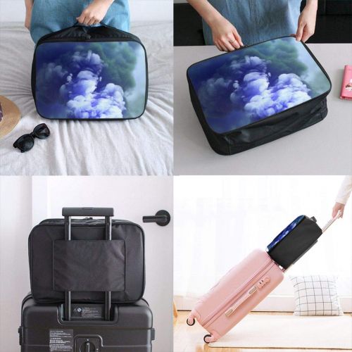  Edward Barnard-bag Pink Smoke Travel Lightweight Waterproof Foldable Storage Carry Luggage Large Capacity Portable Luggage Bag Duffel Bag