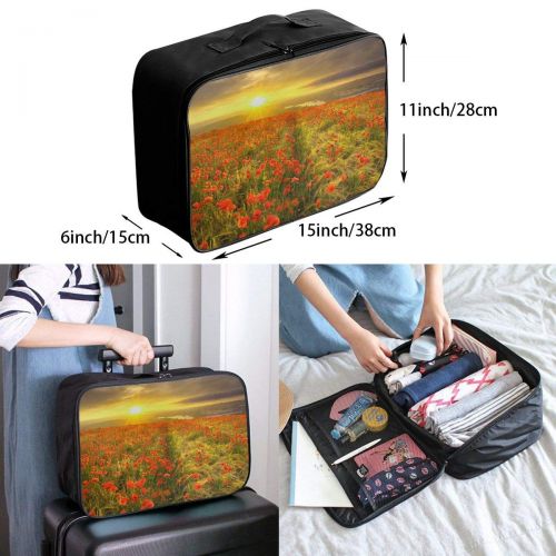  Edward Barnard-bag Safflower At Sunset In Fields Travel Lightweight Waterproof Foldable Storage Carry Luggage Large Capacity Portable Luggage Bag Duffel Bag