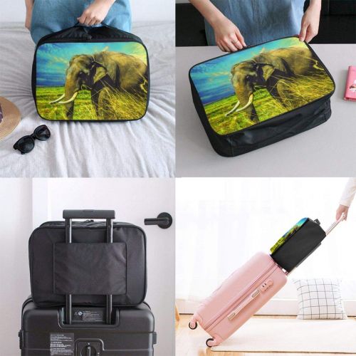  Edward Barnard-bag Elephant Grass Walk Travel Lightweight Waterproof Foldable Storage Carry Luggage Large Capacity Portable Luggage Bag Duffel Bag