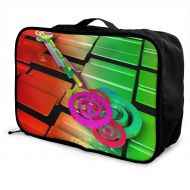 Edward Barnard-bag Rainbow Circles Cubes Travel Lightweight Waterproof Foldable Storage Carry Luggage Large Capacity Portable Luggage Bag Duffel Bag